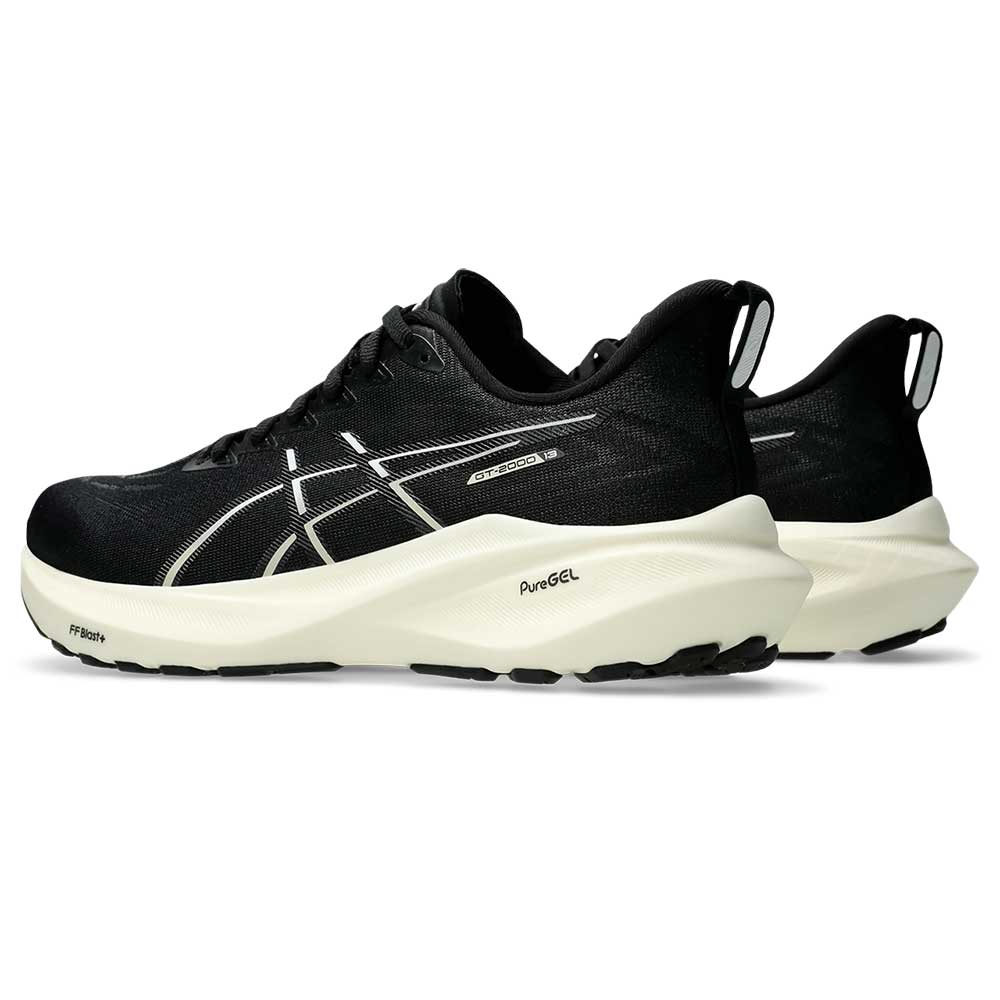 Women's GT-2000 13 Running Shoe - Black/White - Wide (D)