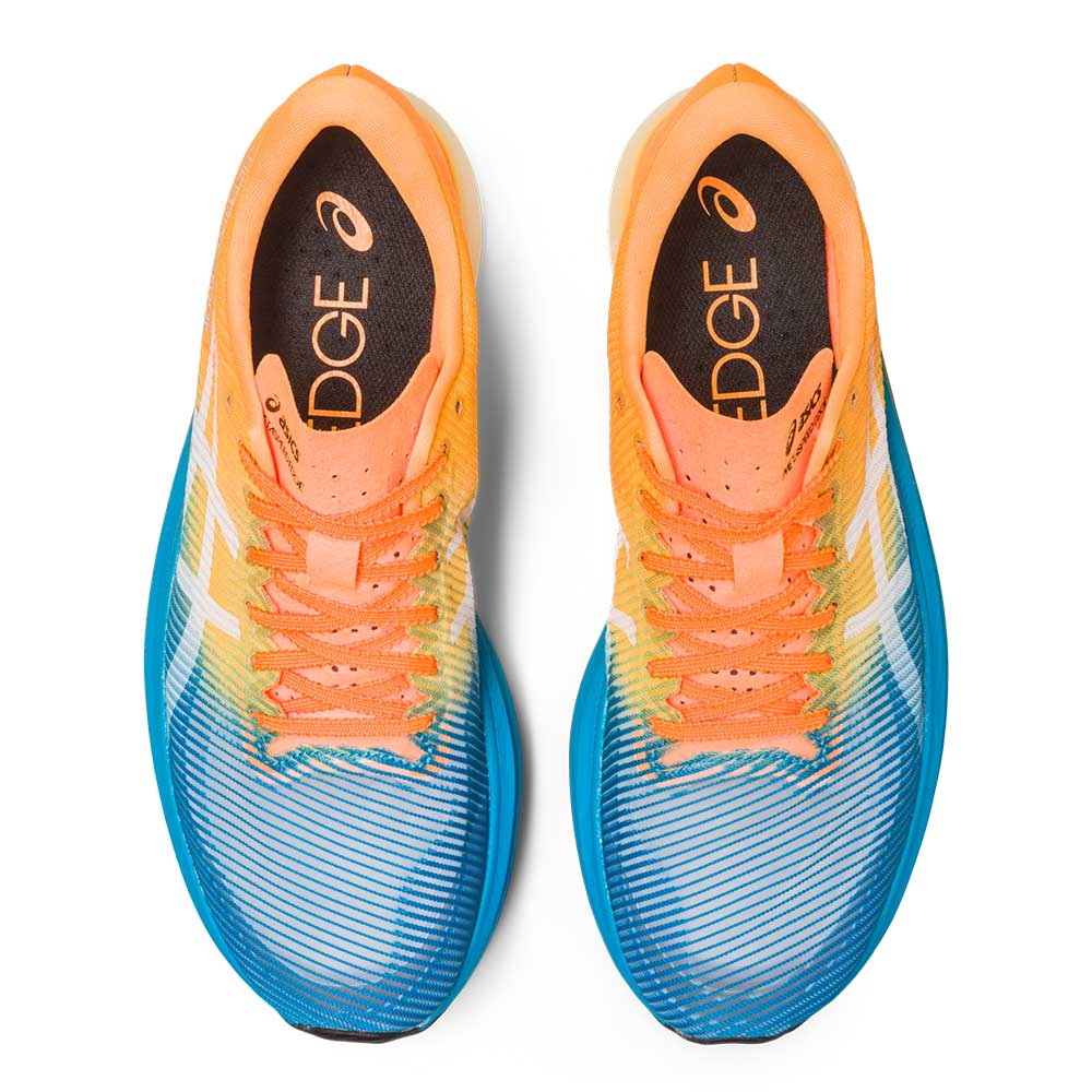 All Gender Metaspeed Edge+ Running Shoe- Island Blue/Orange Pop- Regular (D)