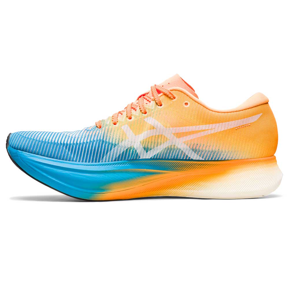 All Gender Metaspeed Edge+ Running Shoe- Island Blue/Orange Pop- Regular (D)