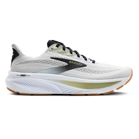 Men's Ghost 17 Running Shoe - White/Black/Tea- Regular (D)