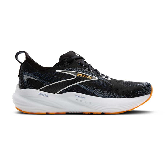 Men's Glycerin 22 Running Shoe - Black/Country Blue/Orange Pop - Regular (D)