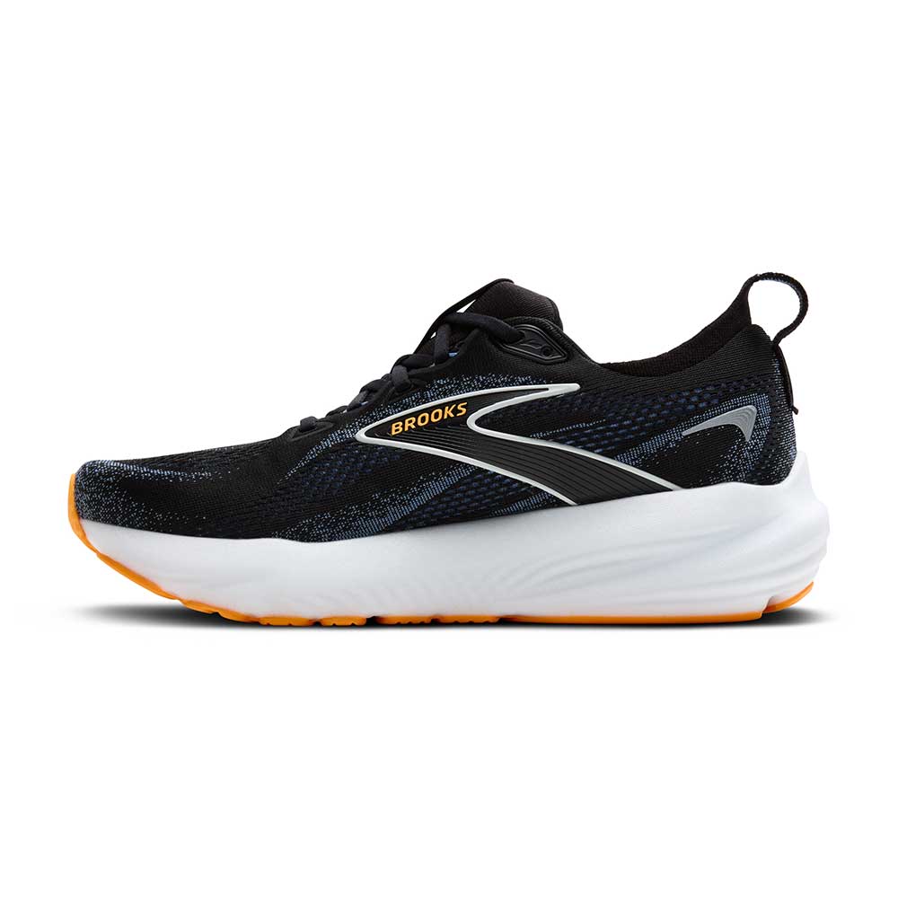 Men's Glycerin 22 Running Shoe - Black/Country Blue/Orange Pop - Regular (D)