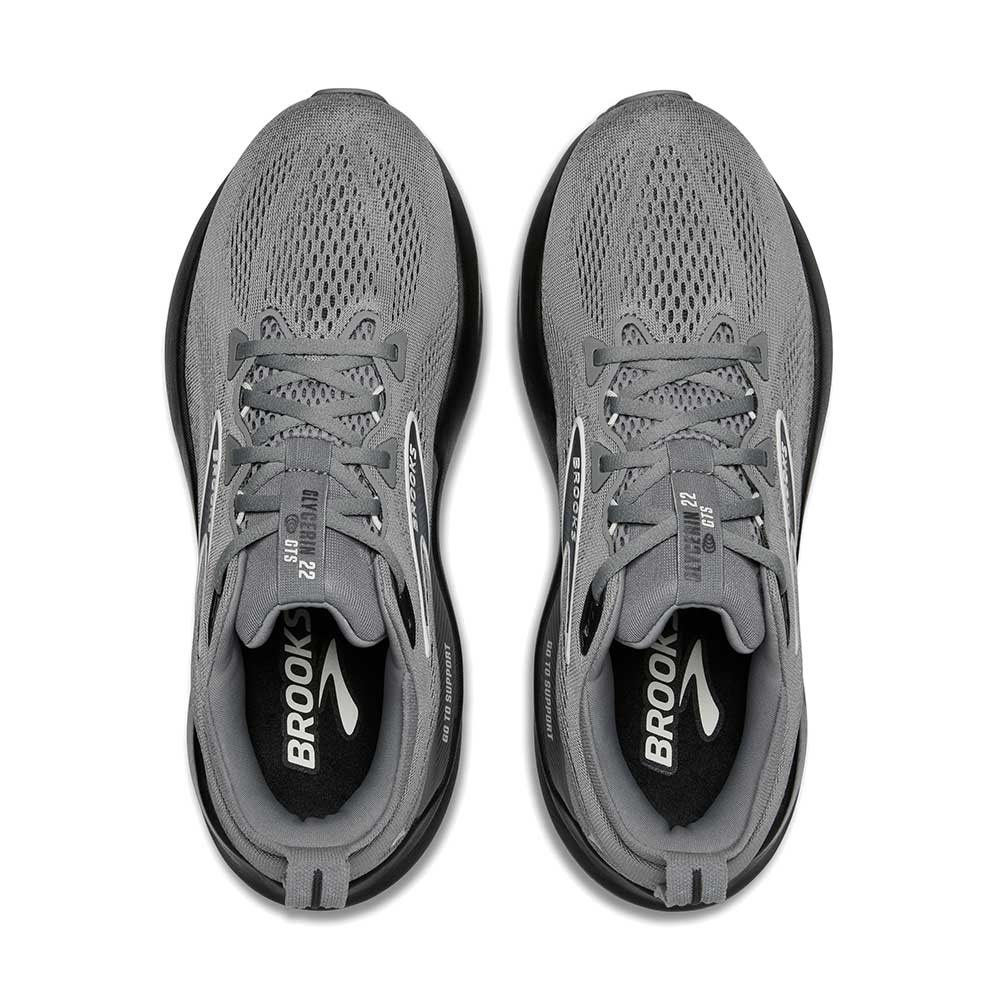 Men's Glycerin GTS 22 Running Shoe - Primer Gray/Ebony/Bluewash - Regular (D)