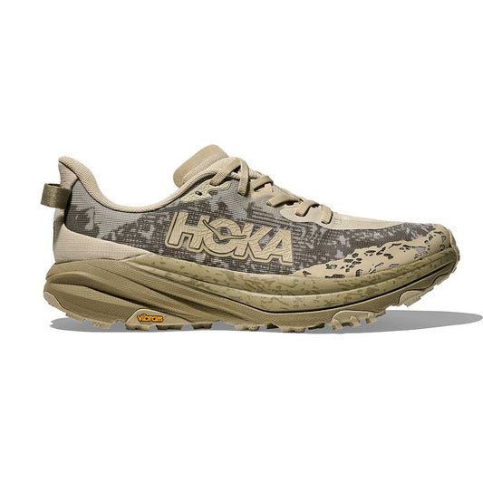 Men's Speedgoat 6 Trail Running Shoe - Oyster Mushroom/Wild Mushroom - Regular (D)