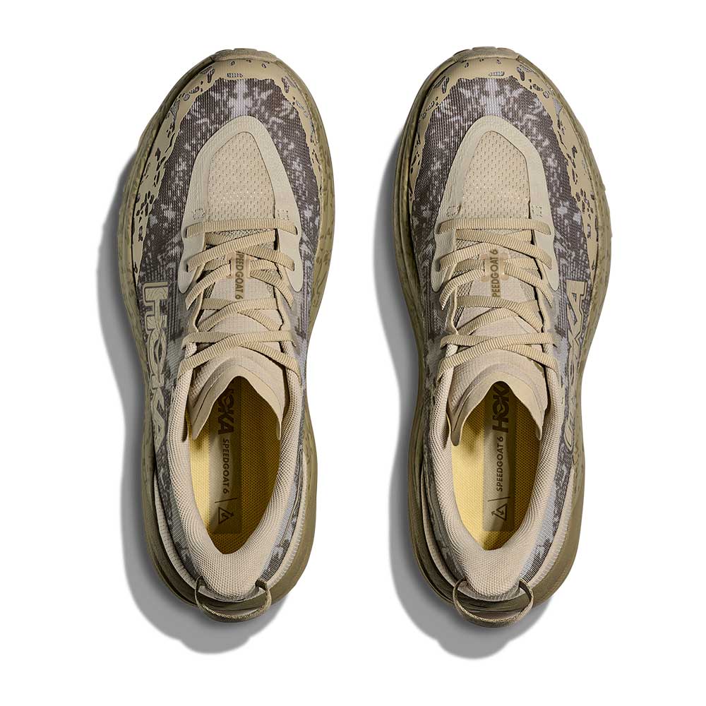 Men's Speedgoat 6 Trail Running Shoe - Oyster Mushroom/Wild Mushroom - Regular (D)