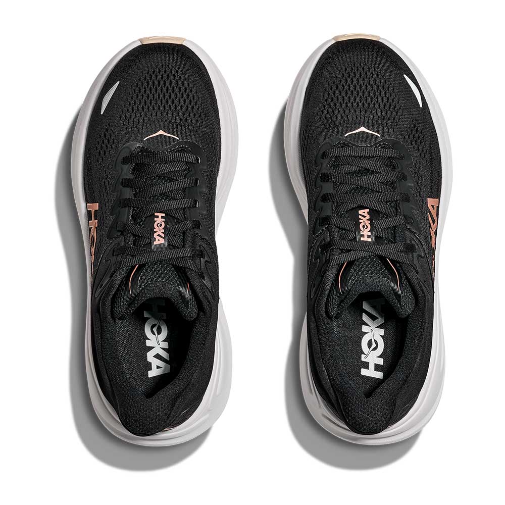 Women's Bondi 9 Running Shoe - Black/Rose Gold - Regular (B)