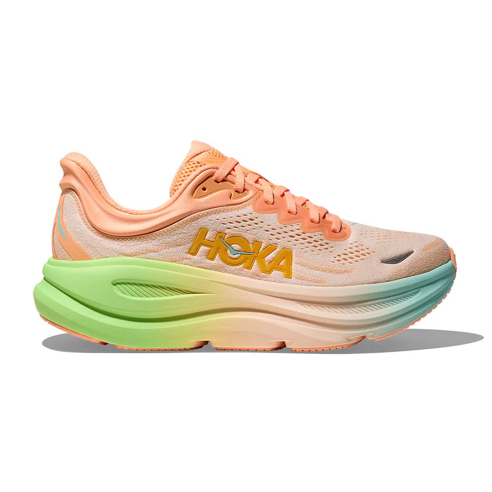 Women's Bondi 9 Running Shoe - Frost/Pale Tangerine - Regular (B)