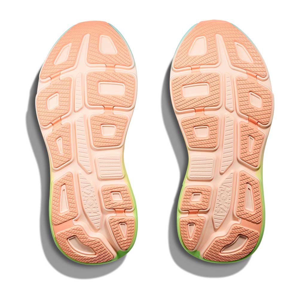 Women's Bondi 9 Running Shoe - Frost/Pale Tangerine - Regular (B)