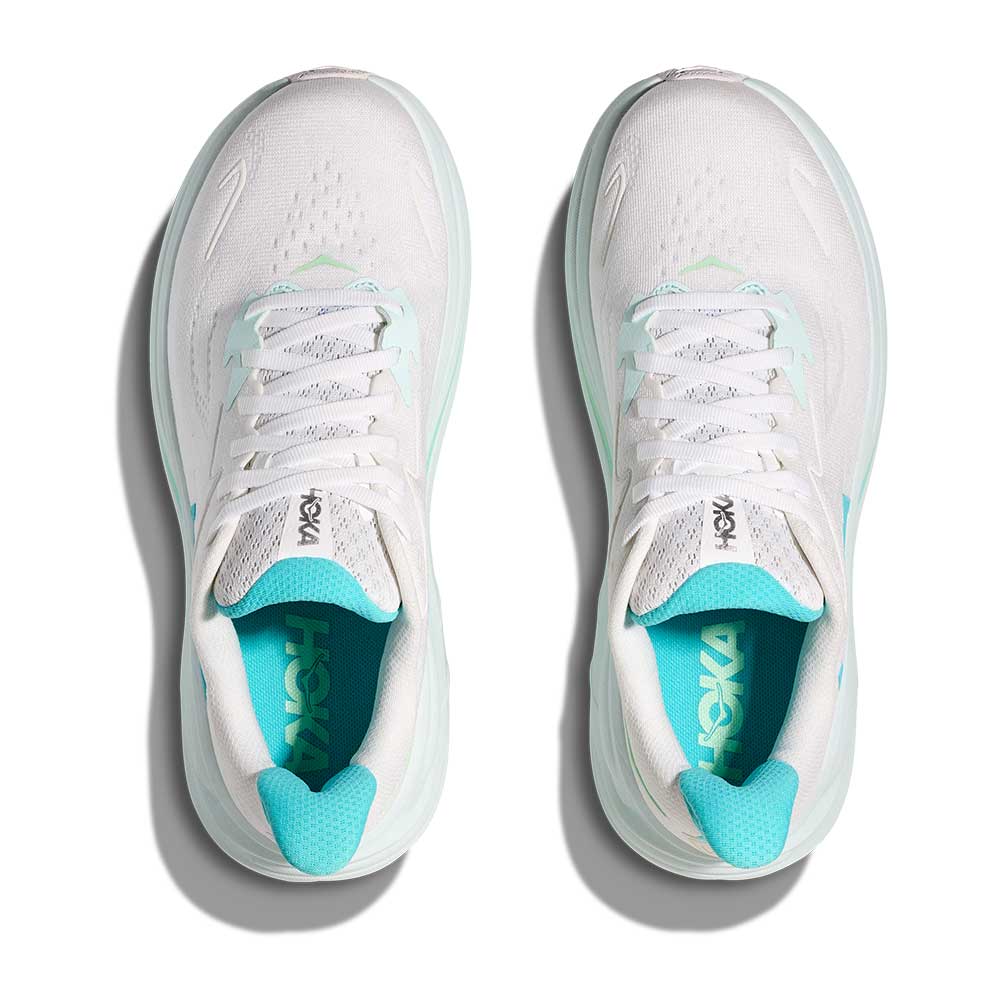 Women's Clifton 10 Running Shoe - White/Cielo Blue - Regular (B)