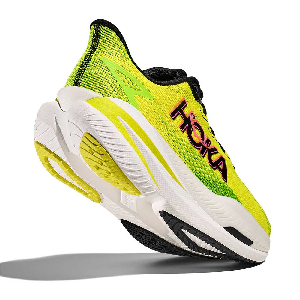 Men's Mach X 3 Running Shoe - Neon Hoka Citrus/Neon Lime - Regular (D)