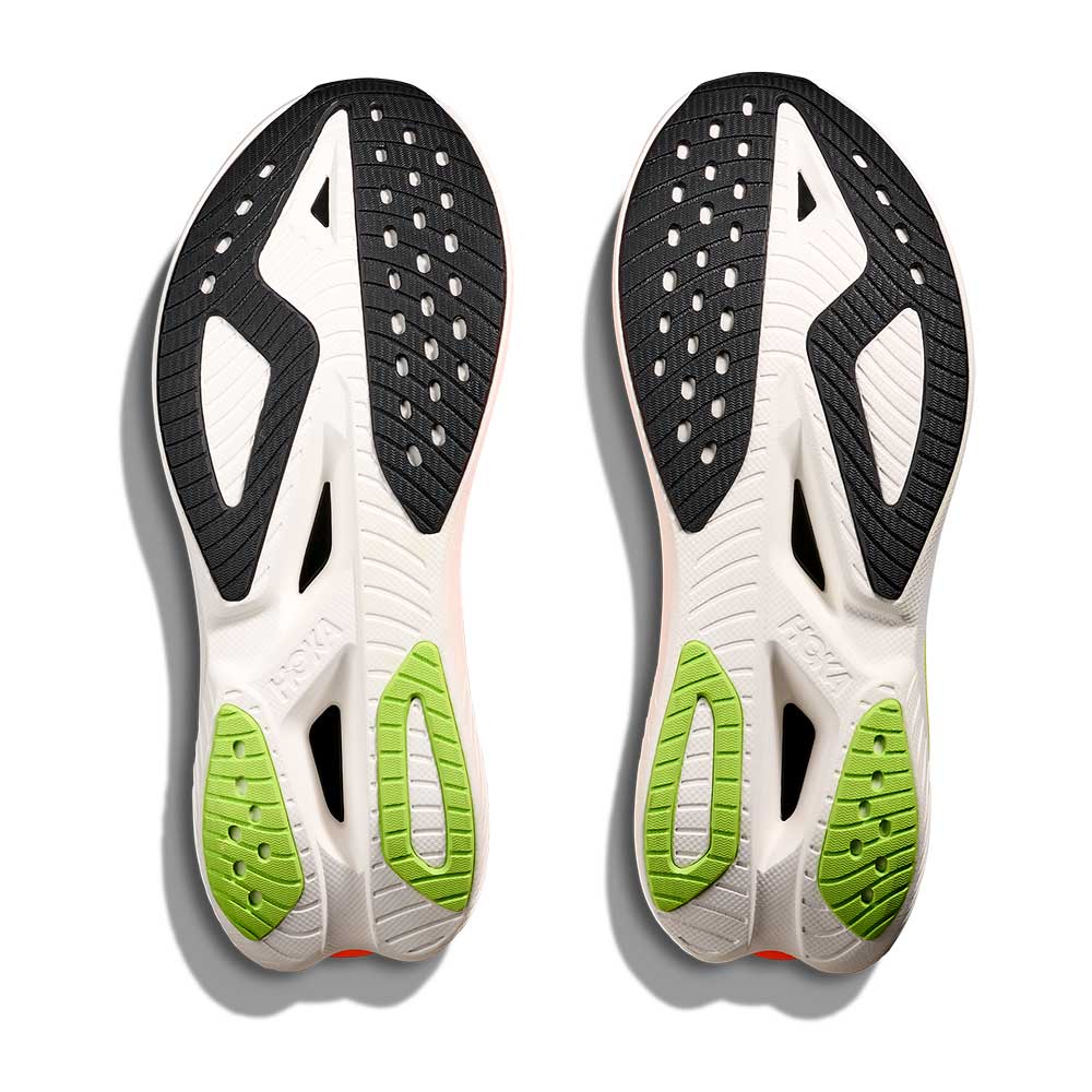 Men's Mach X 3 Running Shoe - White/Neon Tangerine - Regular (D)