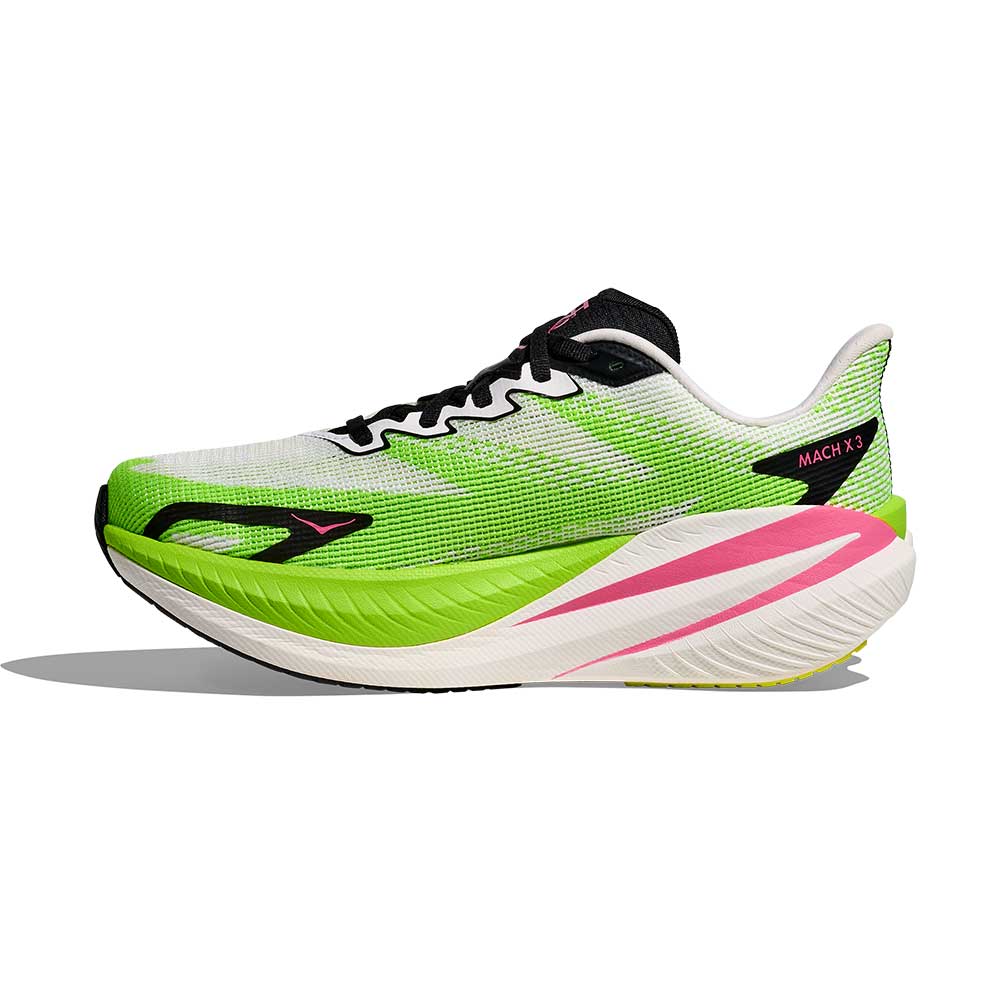 Women's Mach X 3 Running Shoe - White/Neon Lime - Regular (B)