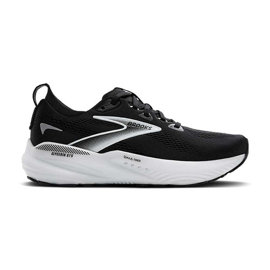 Women's Glycerin GTS 22 Running Shoe - Black/Grey/White - Wide (D)