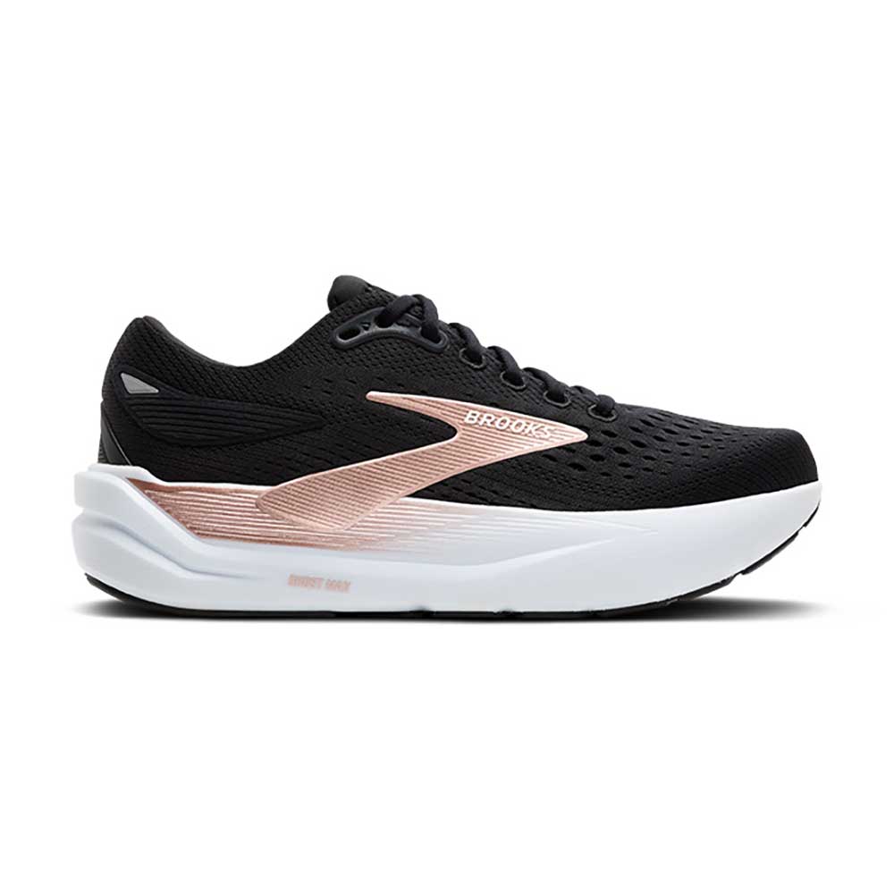 Women's Ghost Max 3 Running Shoe - Black/Black/Rose Gold - Regular (B)