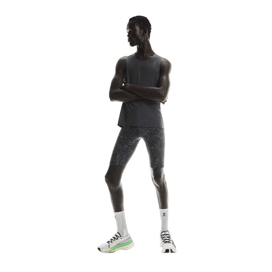 Men's Race Tights Half - Iron/Glacier