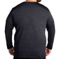 Men's Luxe Long Sleeve - Heather Deep Black
