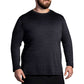 Men's Luxe Long Sleeve - Heather Deep Black
