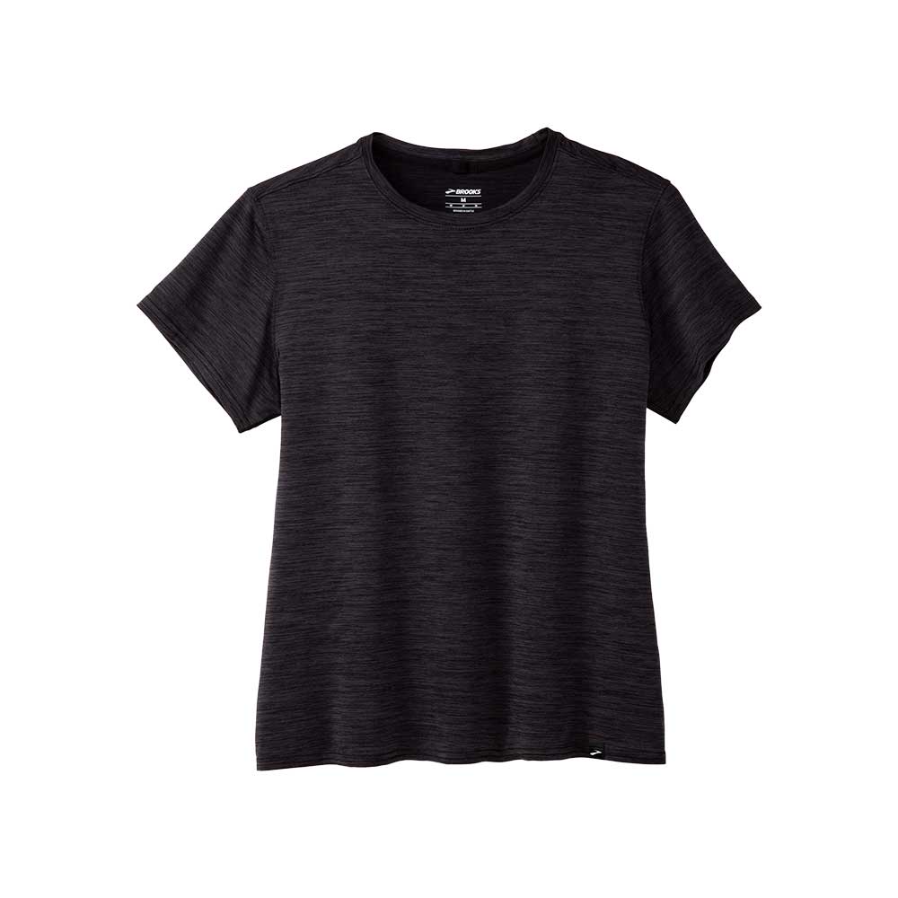 Women's Luxe Short Sleeve Shirt - Heather Deep Black