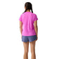 Women's Luxe Short Sleeve Shirt - Heather Magenta