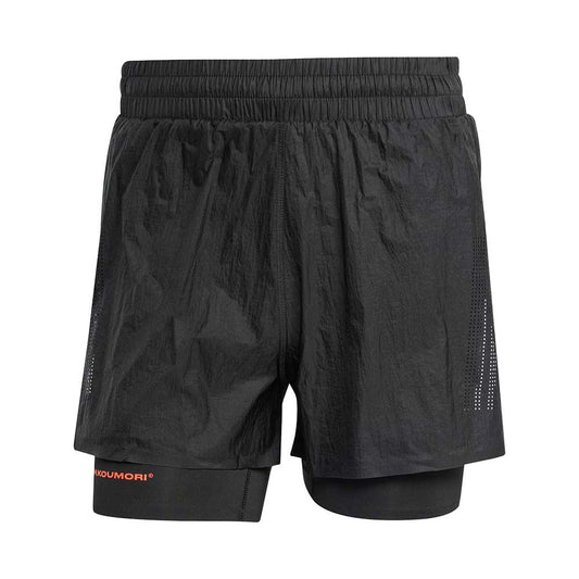 Men's ADI365 Hermanos Koumori Running 2-in-1 Short - Black