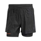 Men's ADI365 Hermanos Koumori Running 2-in-1 Short - Black