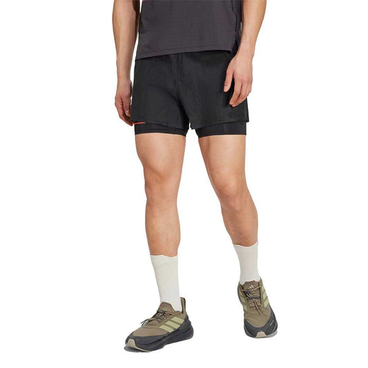 Men's ADI365 Hermanos Koumori Running 2-in-1 Short - Black