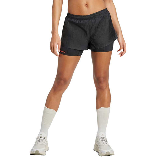 Women's ADI365 Hermanos Koumori Running 2-in-1 Short - Black