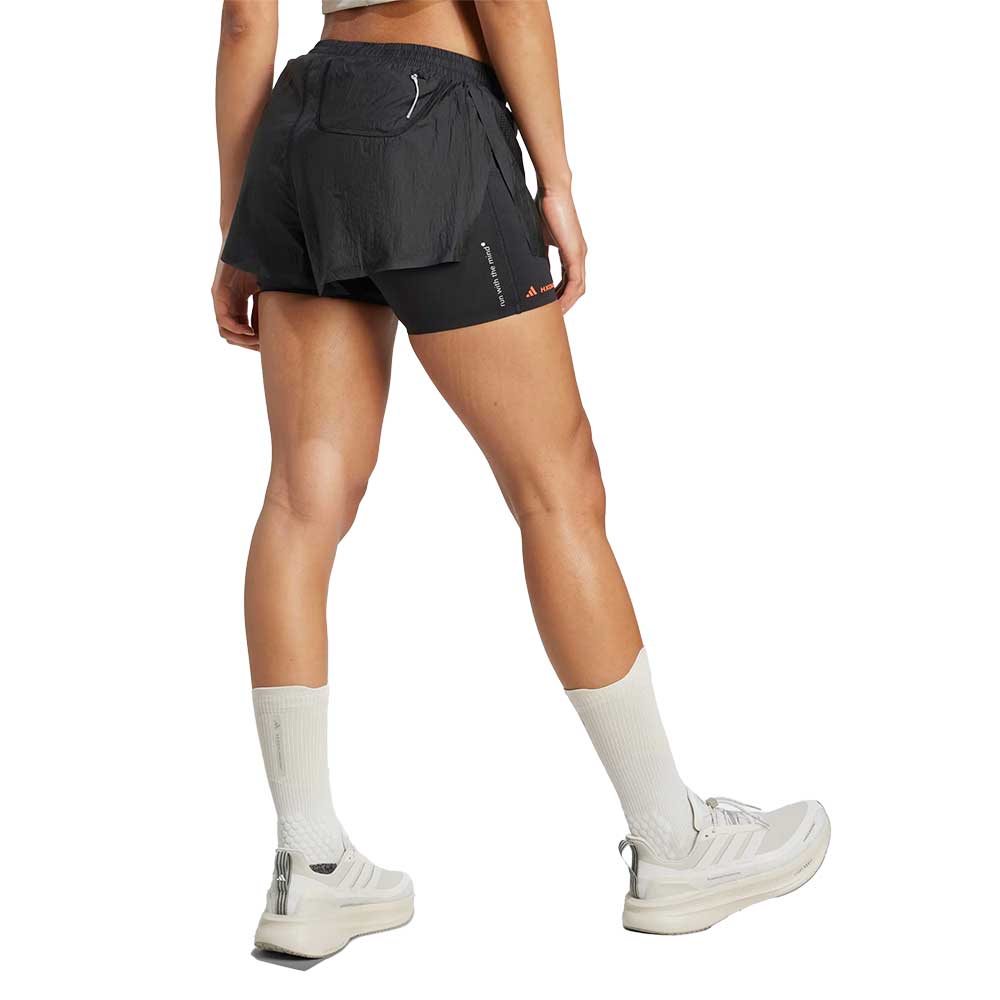 Women's ADI365 Hermanos Koumori Running 2-in-1 Short - Black