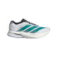 Men's Boston 13 Running Shoe - Cloud White/Pure Teal/Grey - Regular (D)