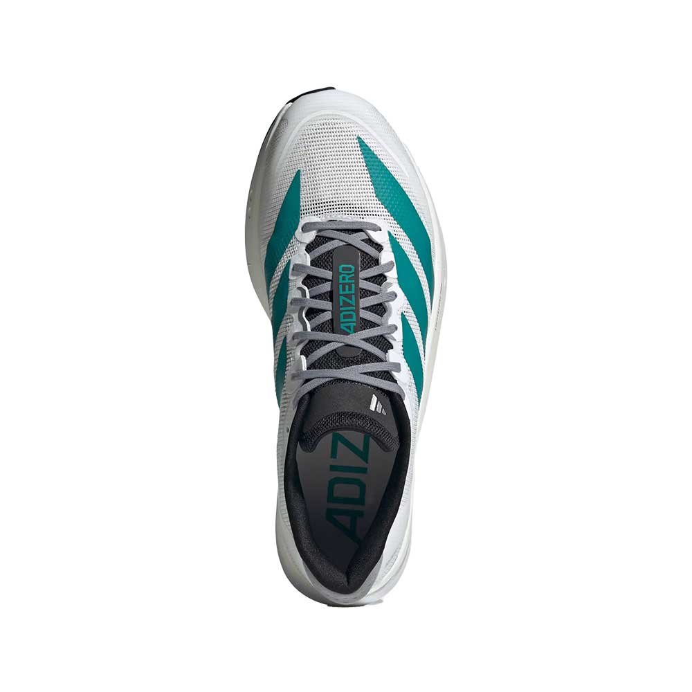 Men's Boston 13 Running Shoe - Cloud White/Pure Teal/Grey - Regular (D)