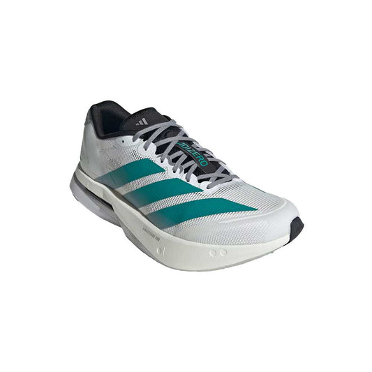 Men's Boston 13 Running Shoe - Cloud White/Pure Teal/Grey - Regular (D)