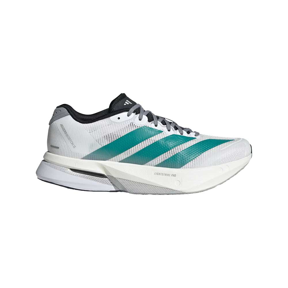 Women's Boston 13 Running Shoe - Cloud White/Pure Teal/Grey - Regular (B)