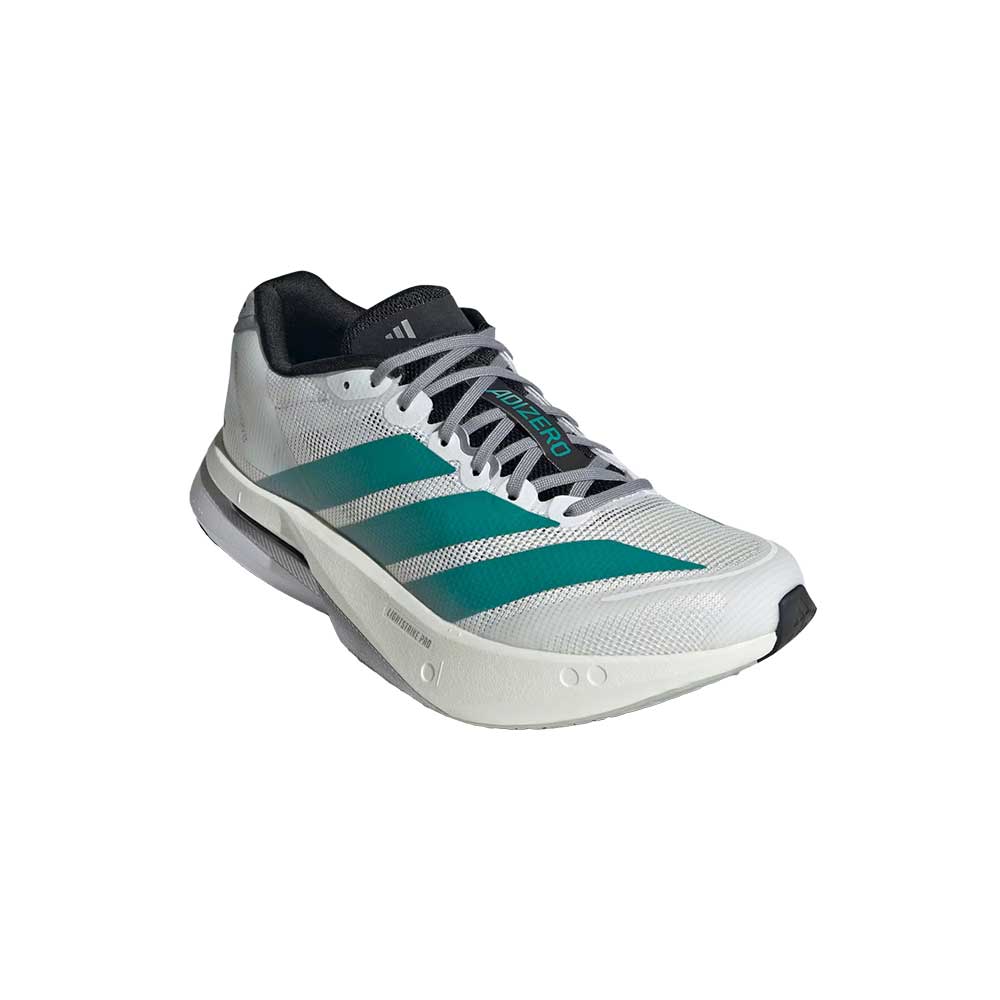 Women's Boston 13 Running Shoe - Cloud White/Pure Teal/Grey - Regular (B)