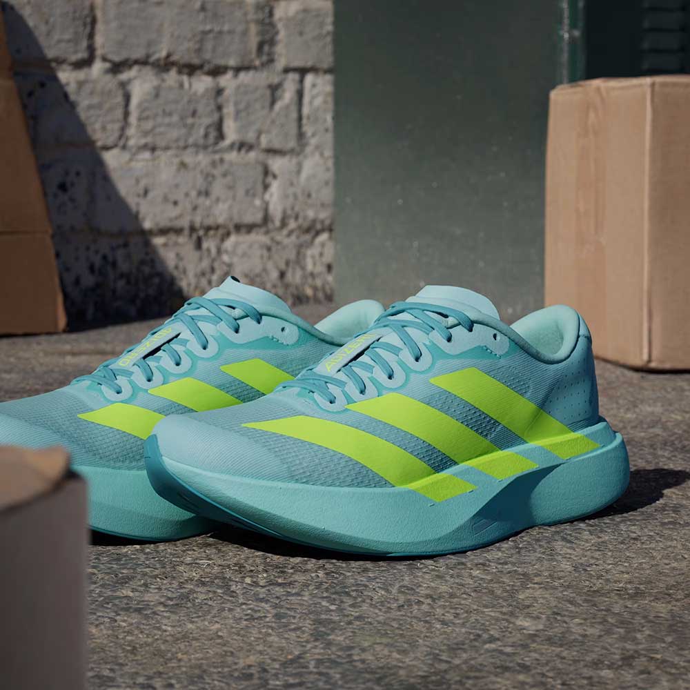 Women's Adizero EVO SL Running Shoe - Semi Flash Aqua/Lucid Lemon/Mint Ton