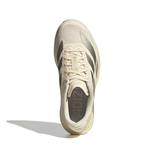 Women's Adizero Evo SL Running Shoe - Wonder White/Cyber Metallic/Warm Vanilla - Regular (B)