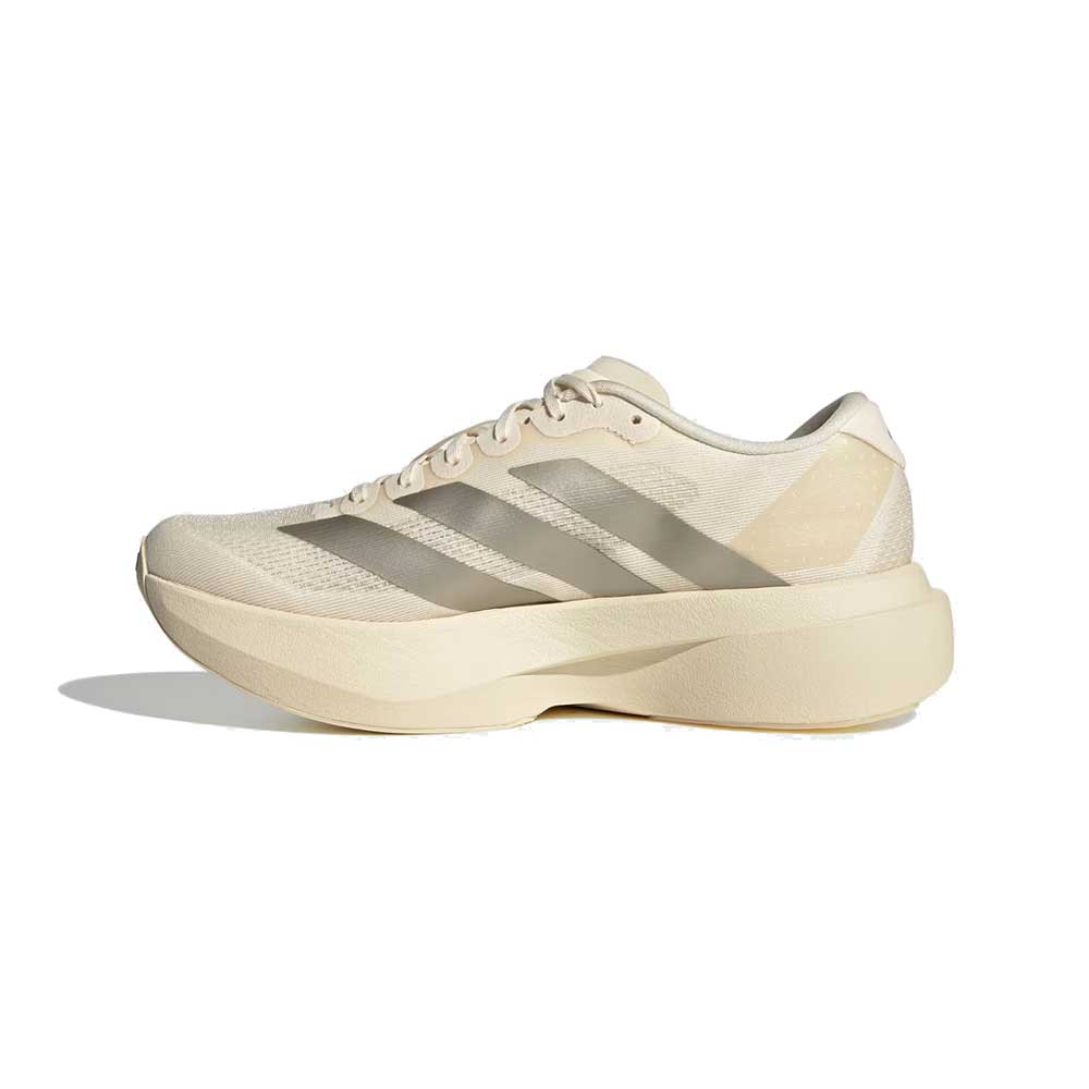 Women's Adizero Evo SL Running Shoe - Wonder White/Cyber Metallic/Warm Vanilla - Regular (B)