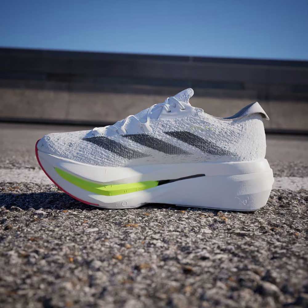 Men's Adizero Prime X 2 Strung Running Shoe - Cloud White/Core Black/Lucid Red - Regular (D)