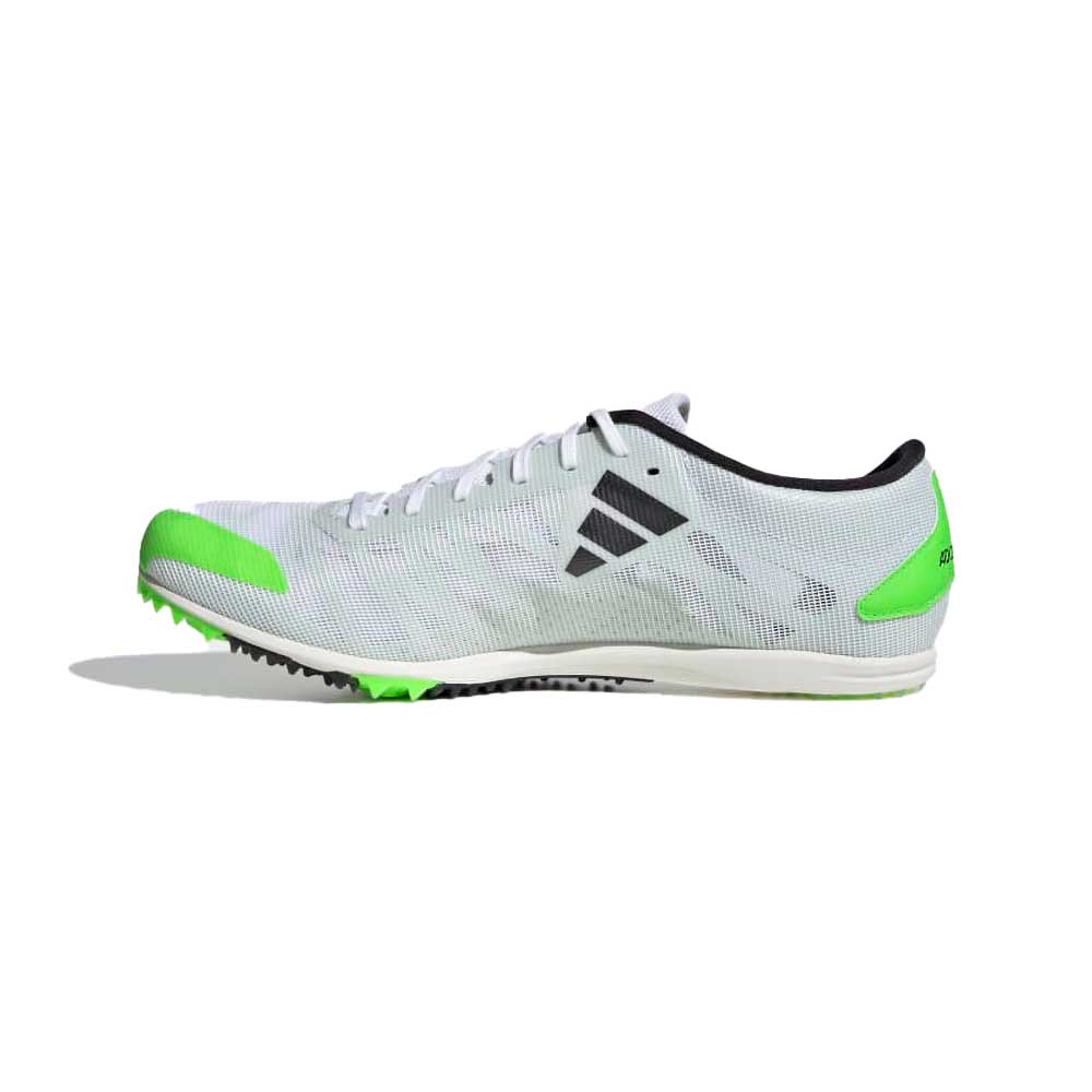 All Gender AdiZERO XC Spikes - Cloud White/Night Metallic/Solar Green - Regular (D)