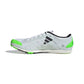 All Gender AdiZERO XC Spikes - Cloud White/Night Metallic/Solar Green - Regular (D)