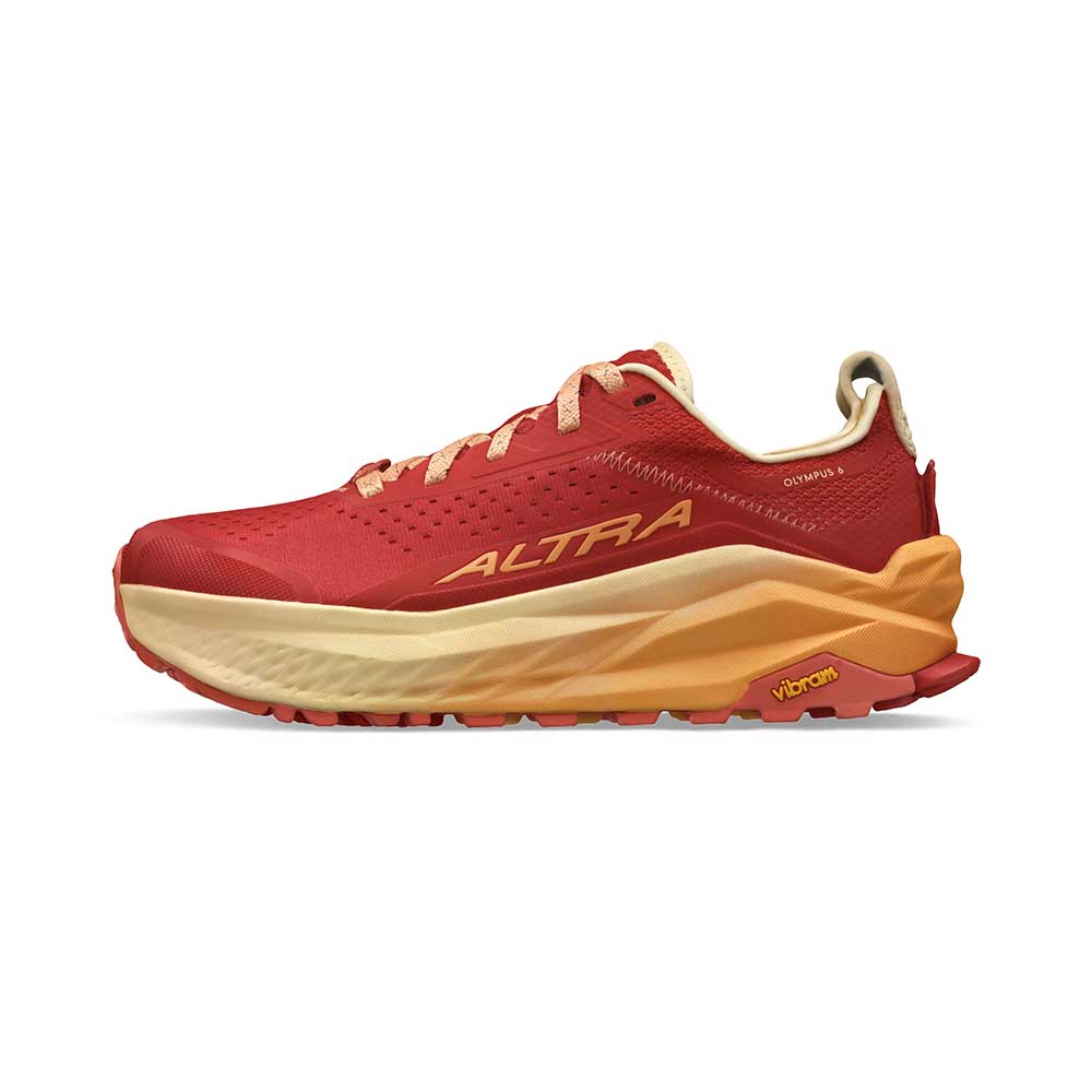 Women's Olympus 6 Trail Running Shoe - Red/Orange - Regular (B)
