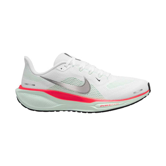 M Nike Pegasus 41 (D) - White/Metallic Silver/Barely Green