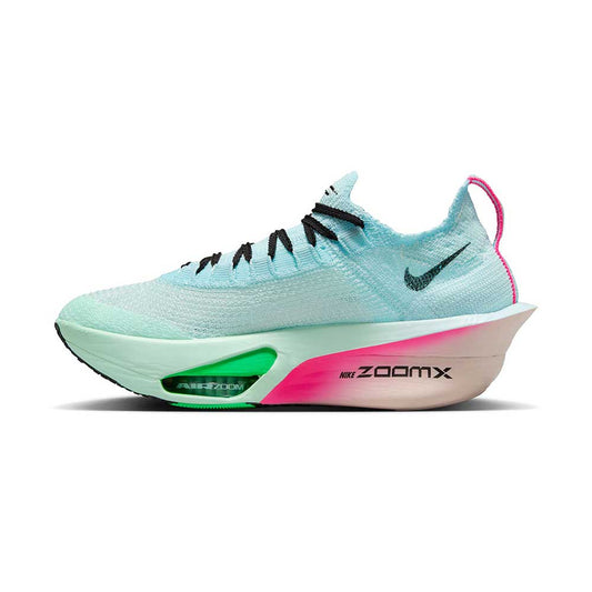 Women's Alphafly 3 Running Shoe - Glacier Blue/Black/Mint Foam/Green Shock - Regular (B)