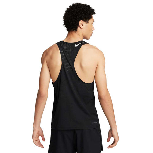 Men's Nike Aeroswift Dri-FIT ADV Running Singlet -Black/Summit White