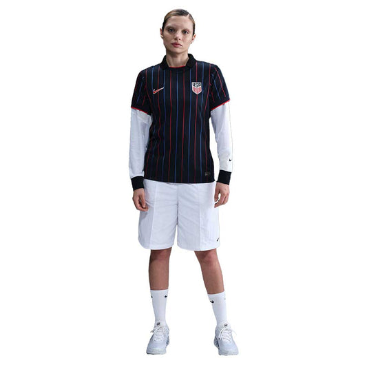 Women's USA DF SS Stadium Away Jersey - Obsidian/Challenge Red