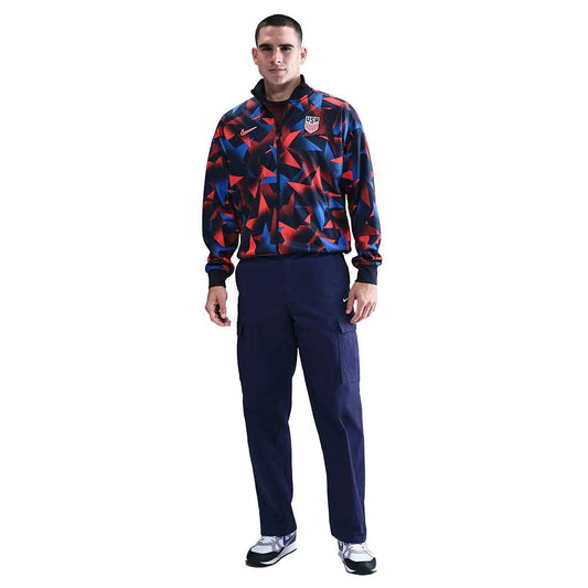 Men's USA DF Academy Pro Anthem Jacket - Obsidian/Challenge Red