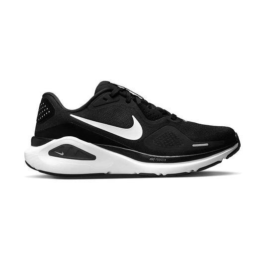 Women's Nike Structure 26 Running Shoe - Black/White/Cool Grey/Metallic Silver - Regular (B)