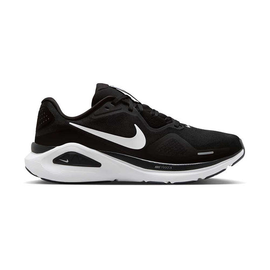 Men's Nike Structure 26 Running Shoe - Black/White/Cool Grey/Metallic Silver - Regular (D)