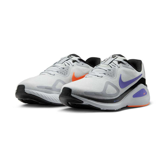 Men's Nike Structure 26 Running Shoe - Pure Platinum/Persian Violet/Wolf Grey - Regular (D)