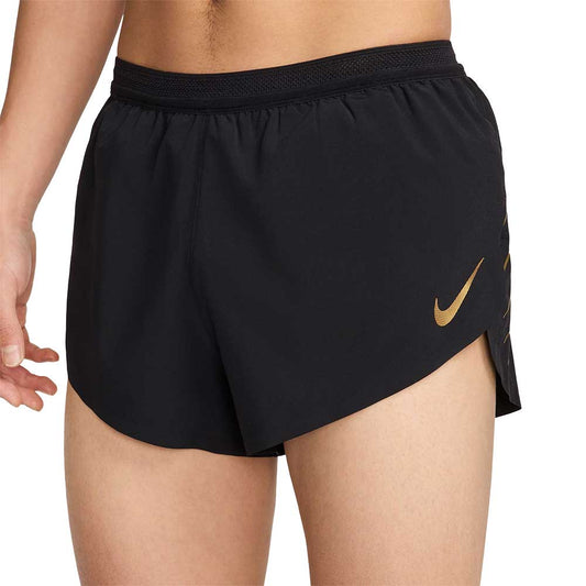 Men's Nike Dri-FIT Aeroswift Jakob 2" Short - Black/Metallic Gold