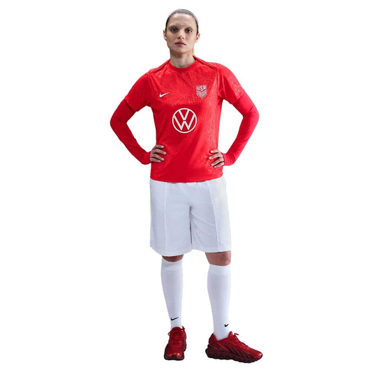 Women's USA DF Academy SS Pre Match Top - Challenge Red/White